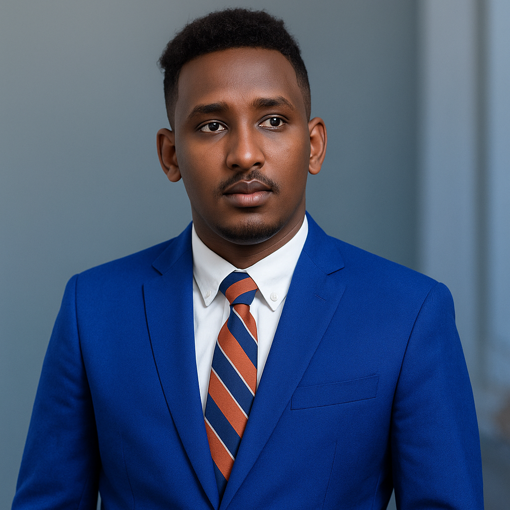 Young Professional in Sharp Suit